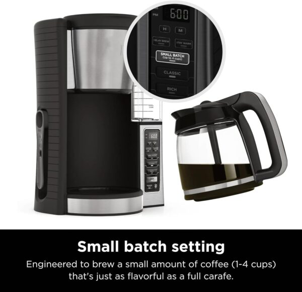 Niinja 12-Cup Programmable Coffee Maker, Glass Carafe with C...