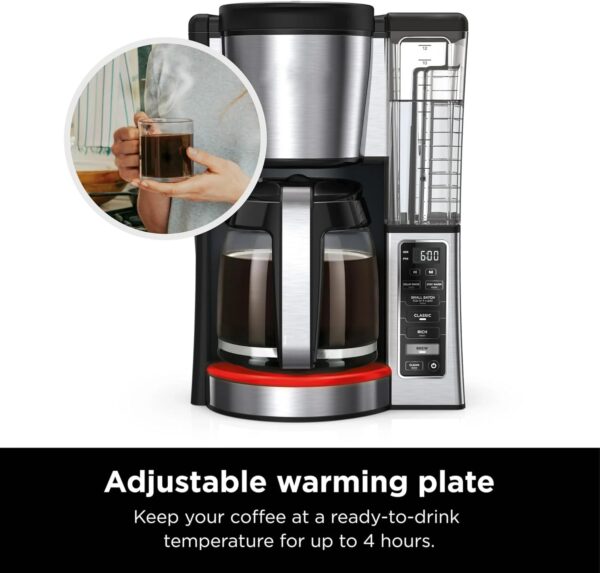 Niinja 12-Cup Programmable Coffee Maker, Glass Carafe with C...
