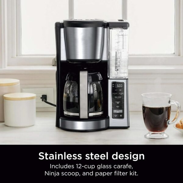 Niinja 12-Cup Programmable Coffee Maker, Glass Carafe with C...