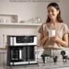 AIRMSEN 12-Cup Programmable Dual Coffee Maker – Single Serve...