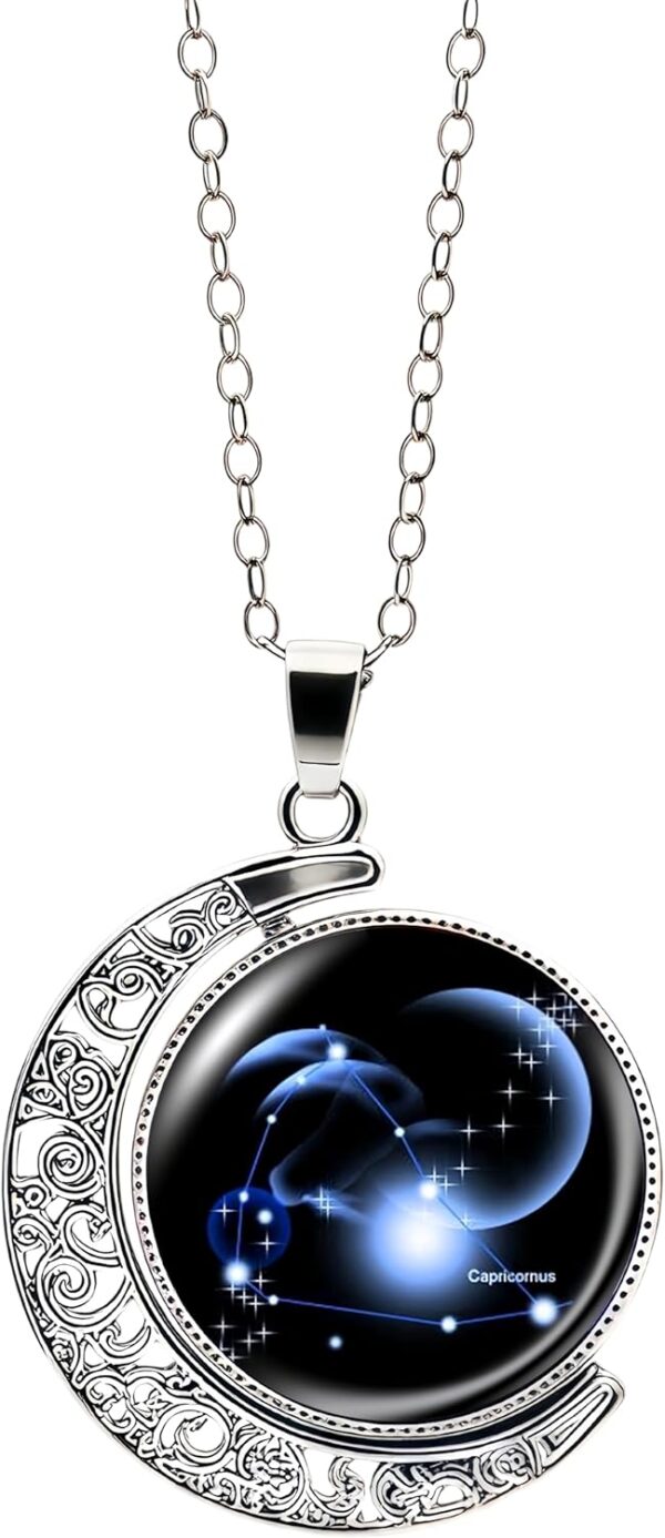 DEQIYIJI Zodiac Necklace Jewelry Birthday Gifts Astrology 12...