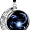 DEQIYIJI Zodiac Necklace Jewelry Birthday Gifts Astrology 12...