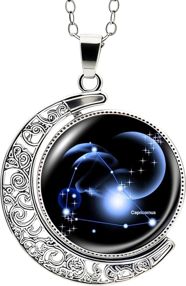 DEQIYIJI Zodiac Necklace Jewelry Birthday Gifts Astrology 12...