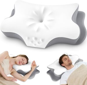 61uDm6Z3KFL._AC_SL1500_.jpg Cervical Neck Pillow for Pain Relief – Ergonomic Memory Foam...