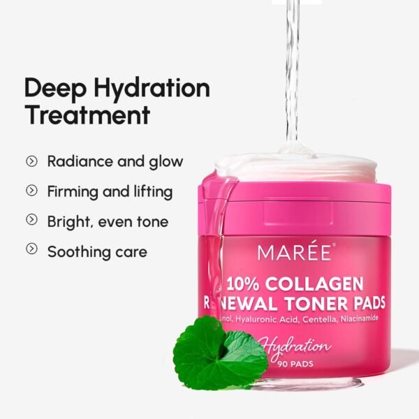 MAREE Collagen Acne Clearing Polishes - Toner Pads with Reti...